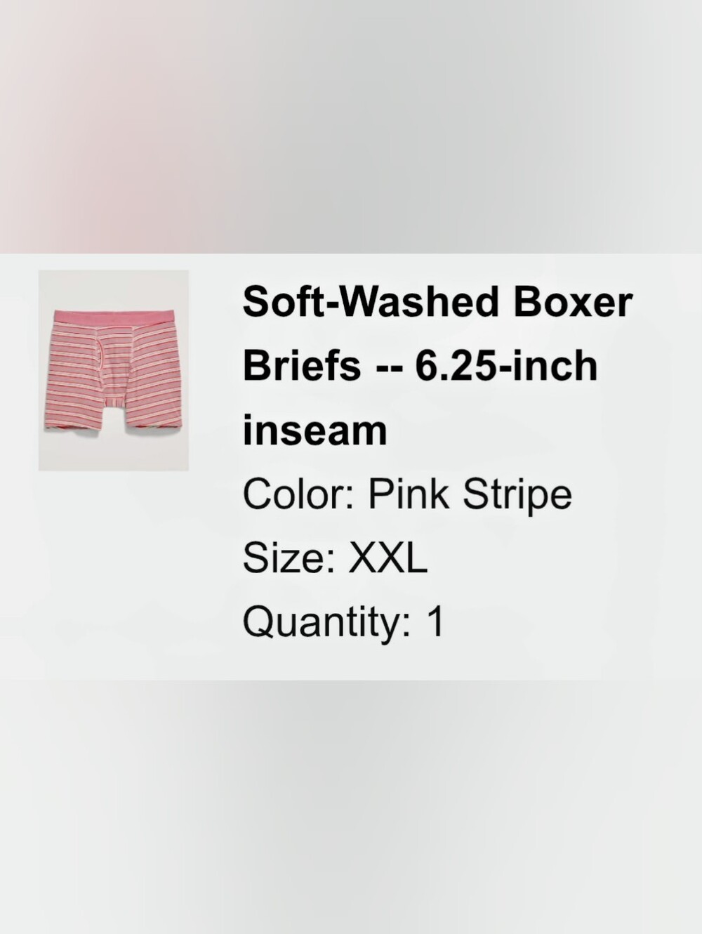 Old Navy Pink Stripe Boxer Briefs